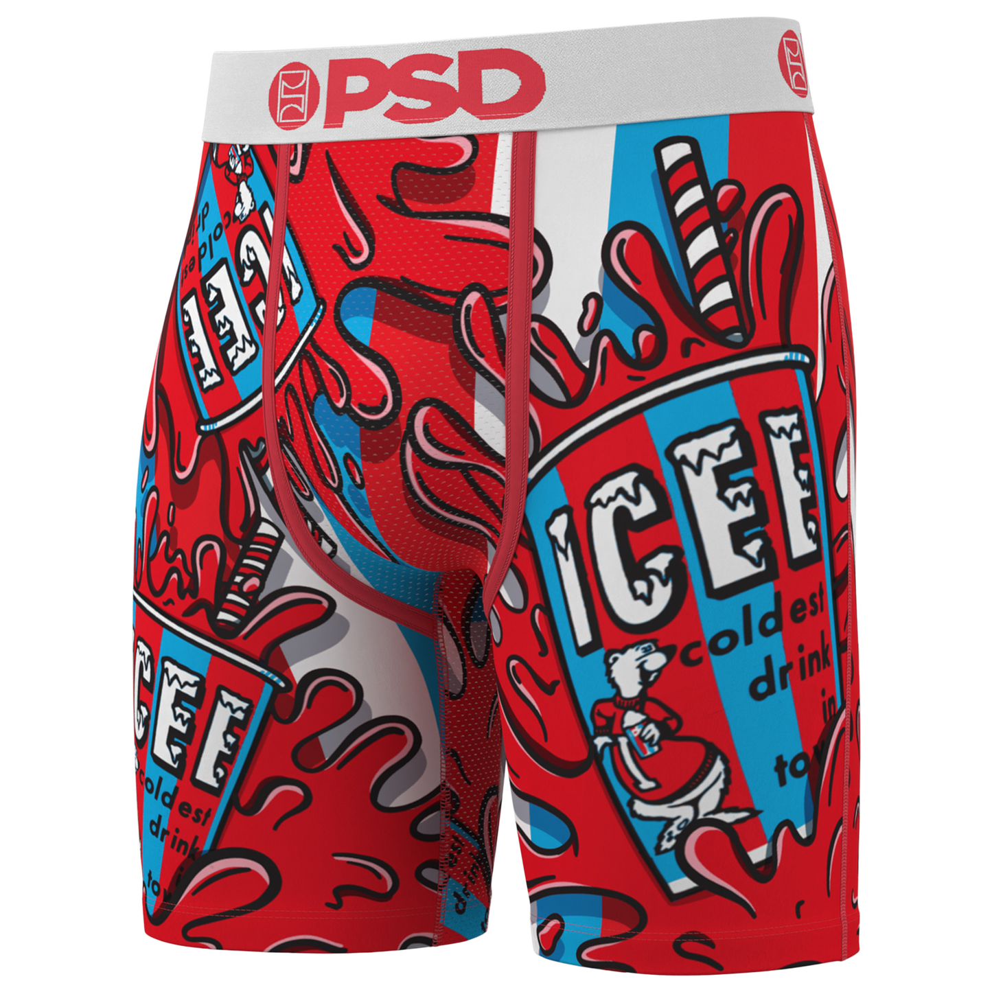 PSD Graphic Briefs - Men's - White/Red