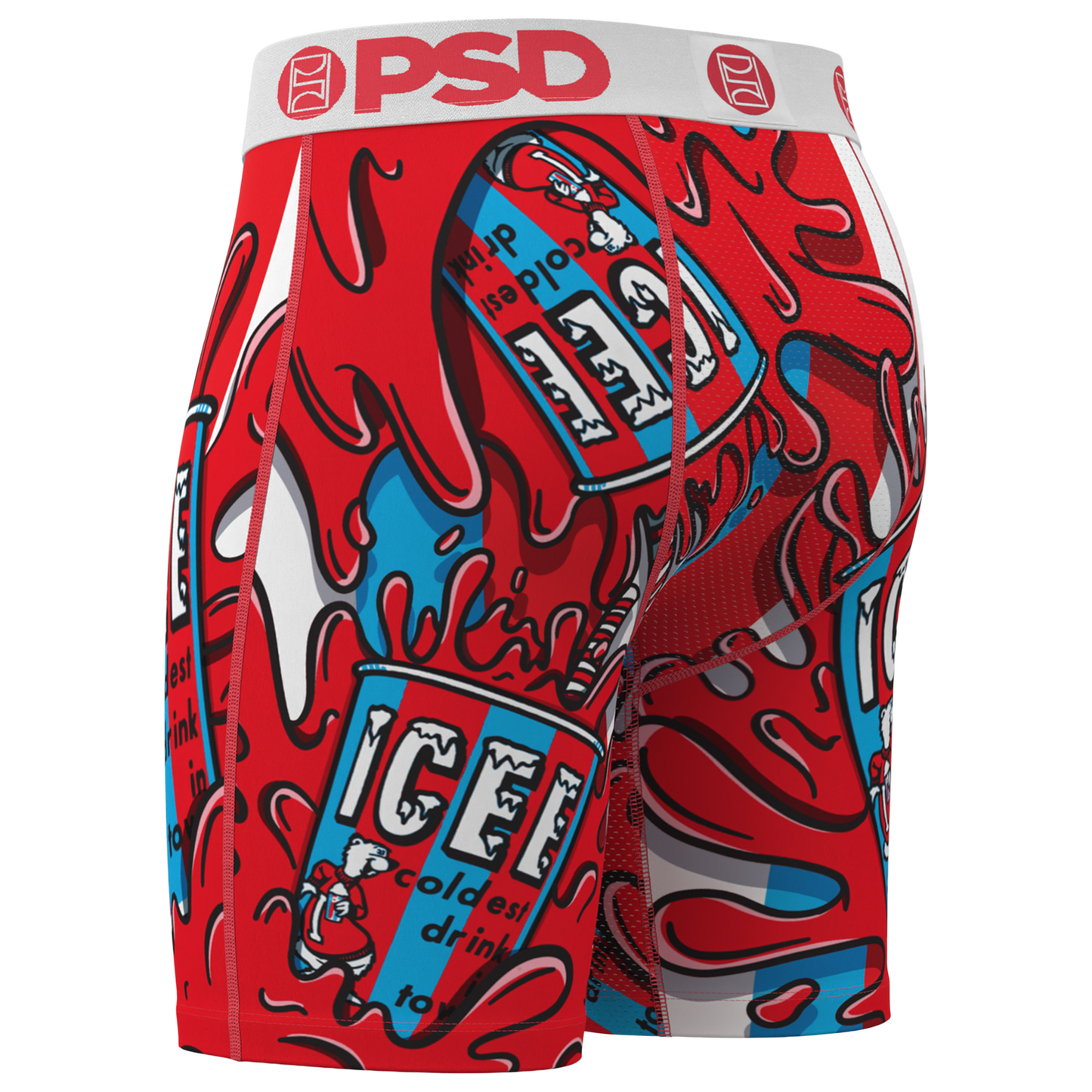 PSD Graphic Briefs - Men's - White/Red