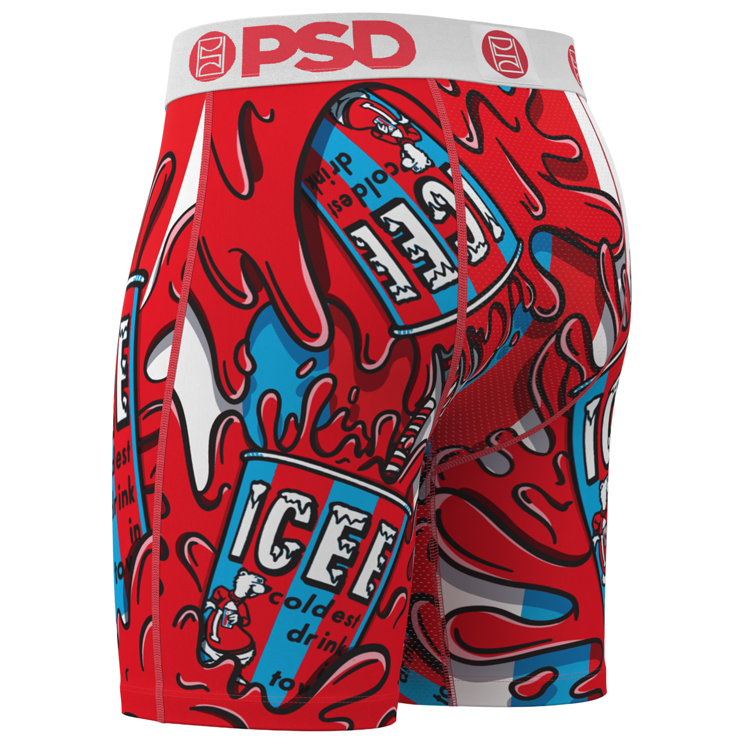 PSD Graphic Briefs - Men's - White/Red