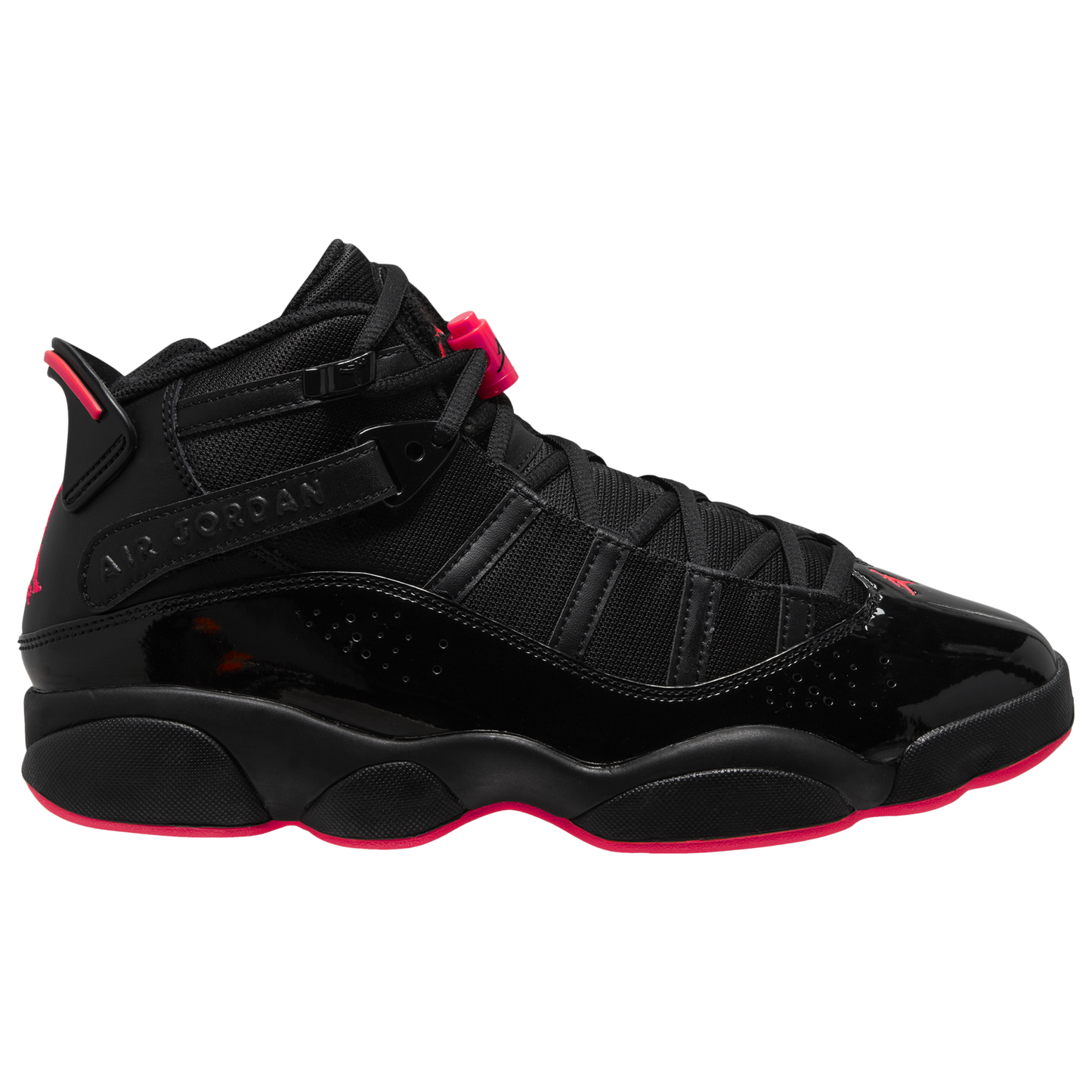 Jordan 6 Rings - Men's - Black/Black/Red