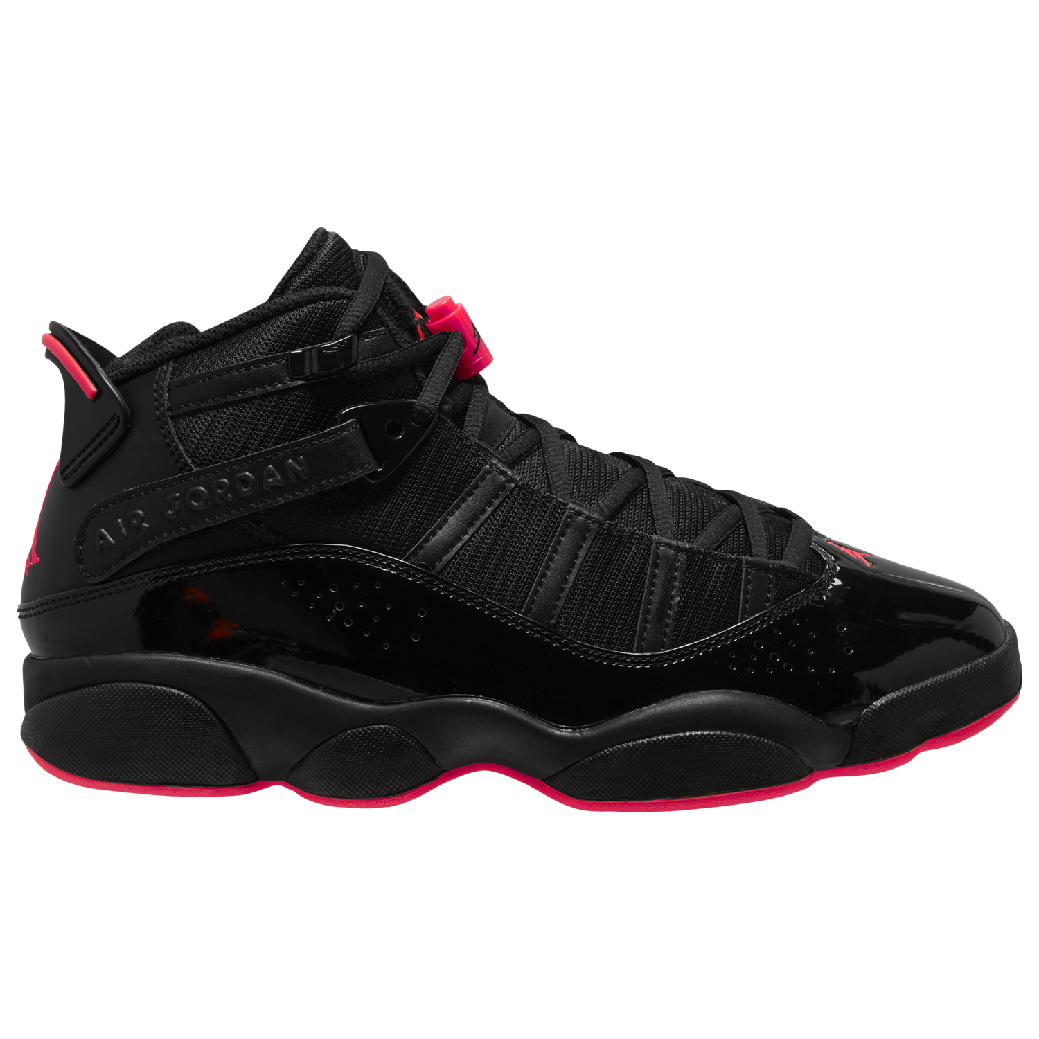 Jordan 6 Rings - Men's - Black/Black/Red