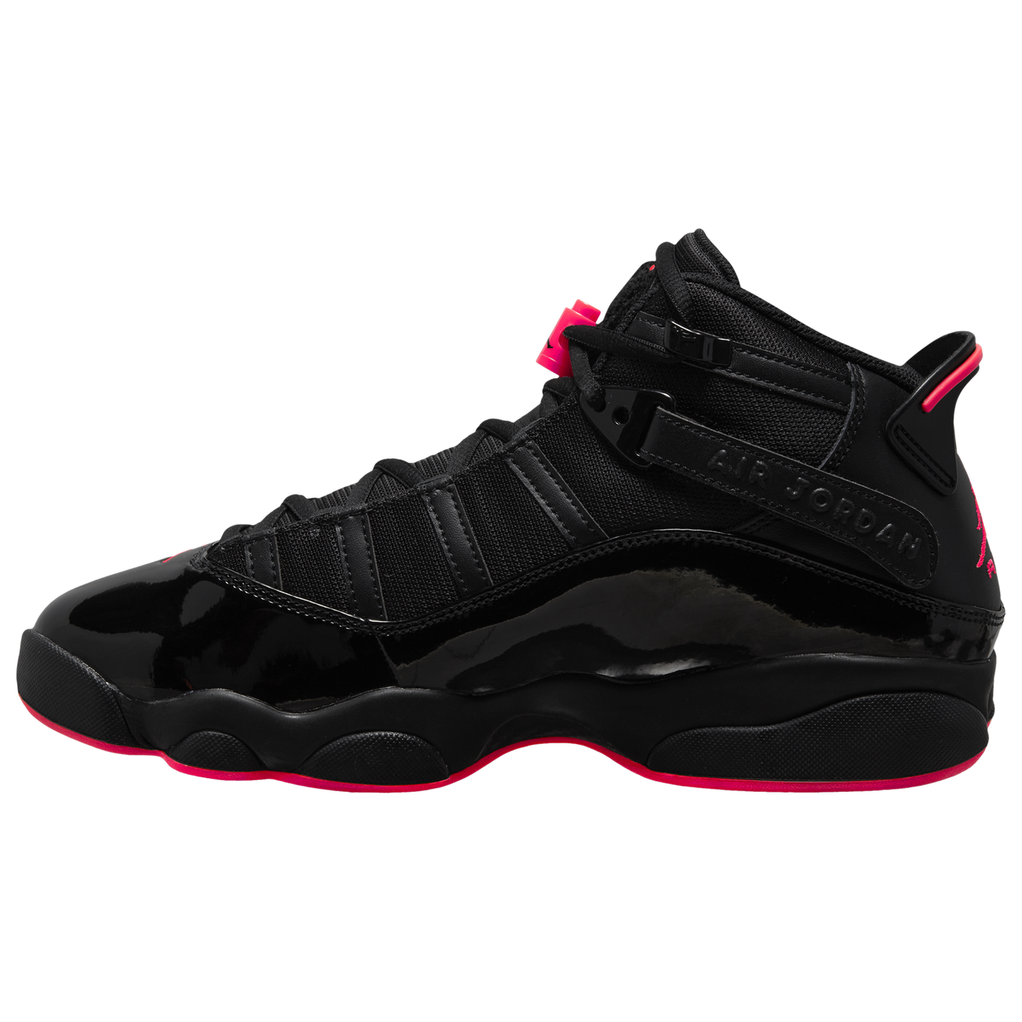 Jordan 6 Rings - Men's - Black/Black/Red