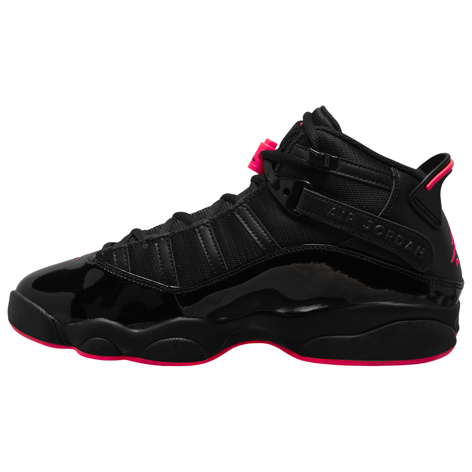 Jordan 6 Rings - Men's - Black/Black/Red