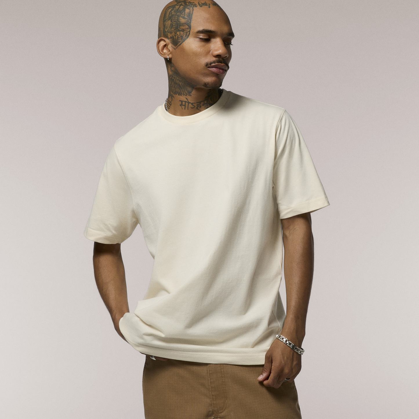 LCKR Basic T-Shirt - Men's - Parchment