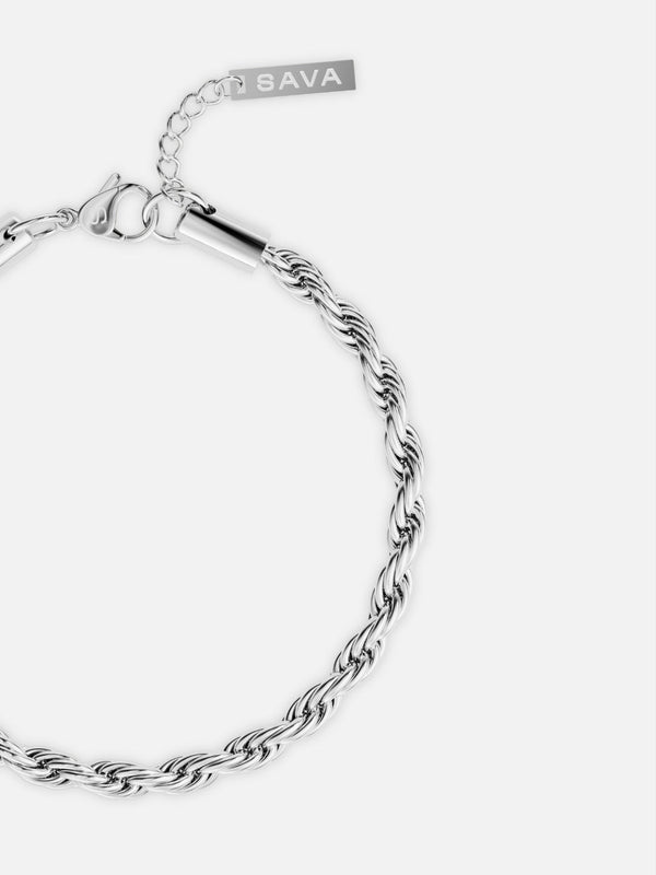 ROPE BRACELET 5MM | Silver