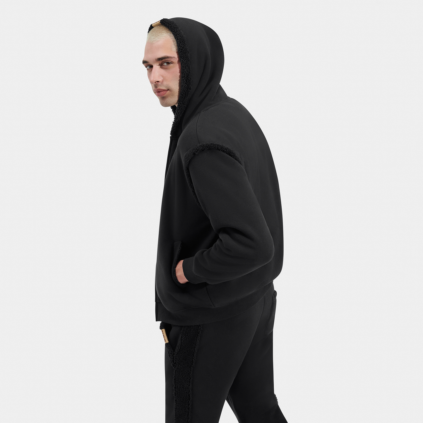 UGG Evren Bonded Fleece Full-Zip Hoodie - Men's - Tarr