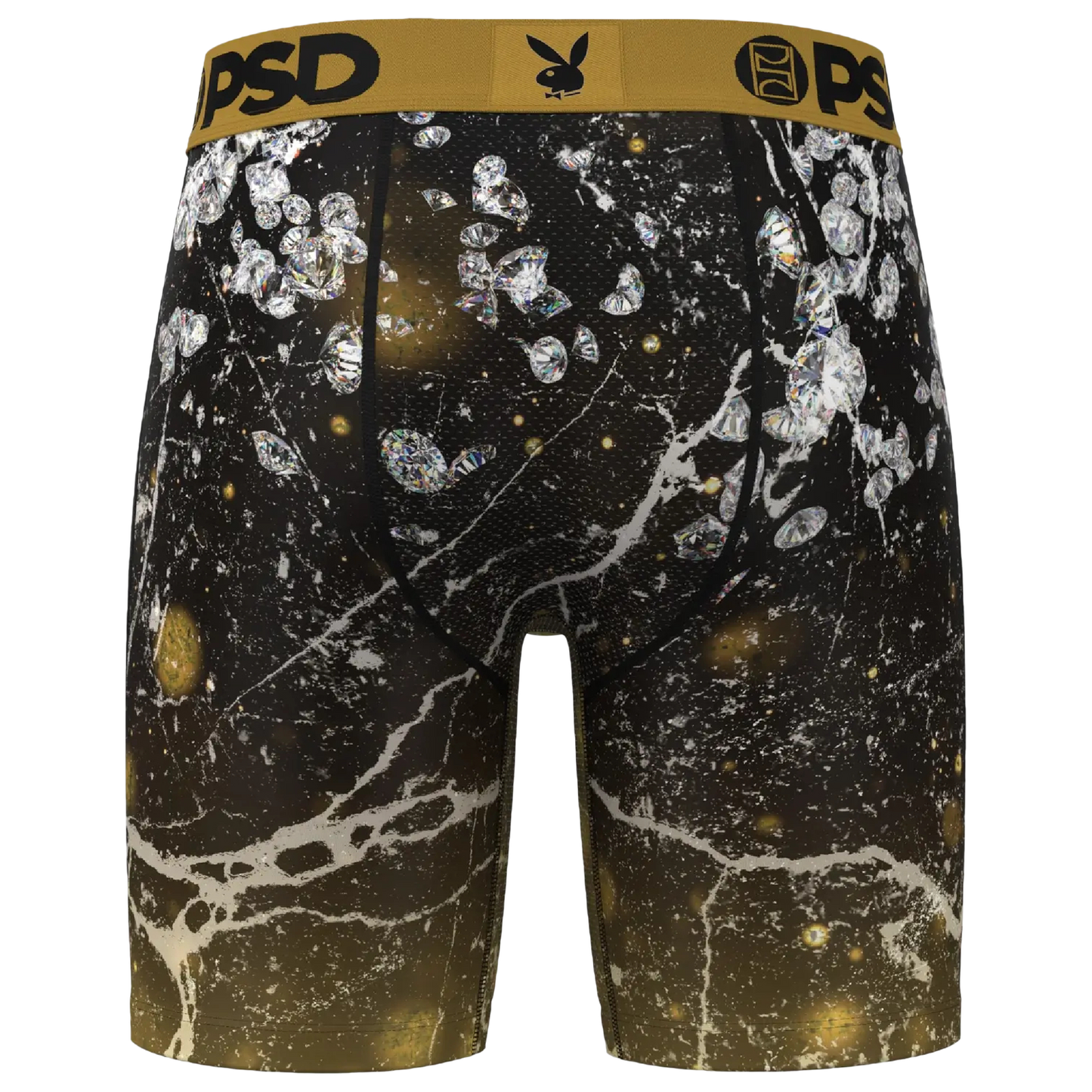 PSD Solid Gold Playboy Underwear - Men's - Gold/Black