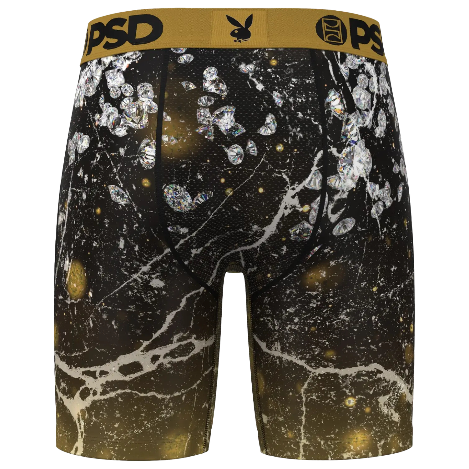 PSD Solid Gold Playboy Underwear - Men's - Gold/Black