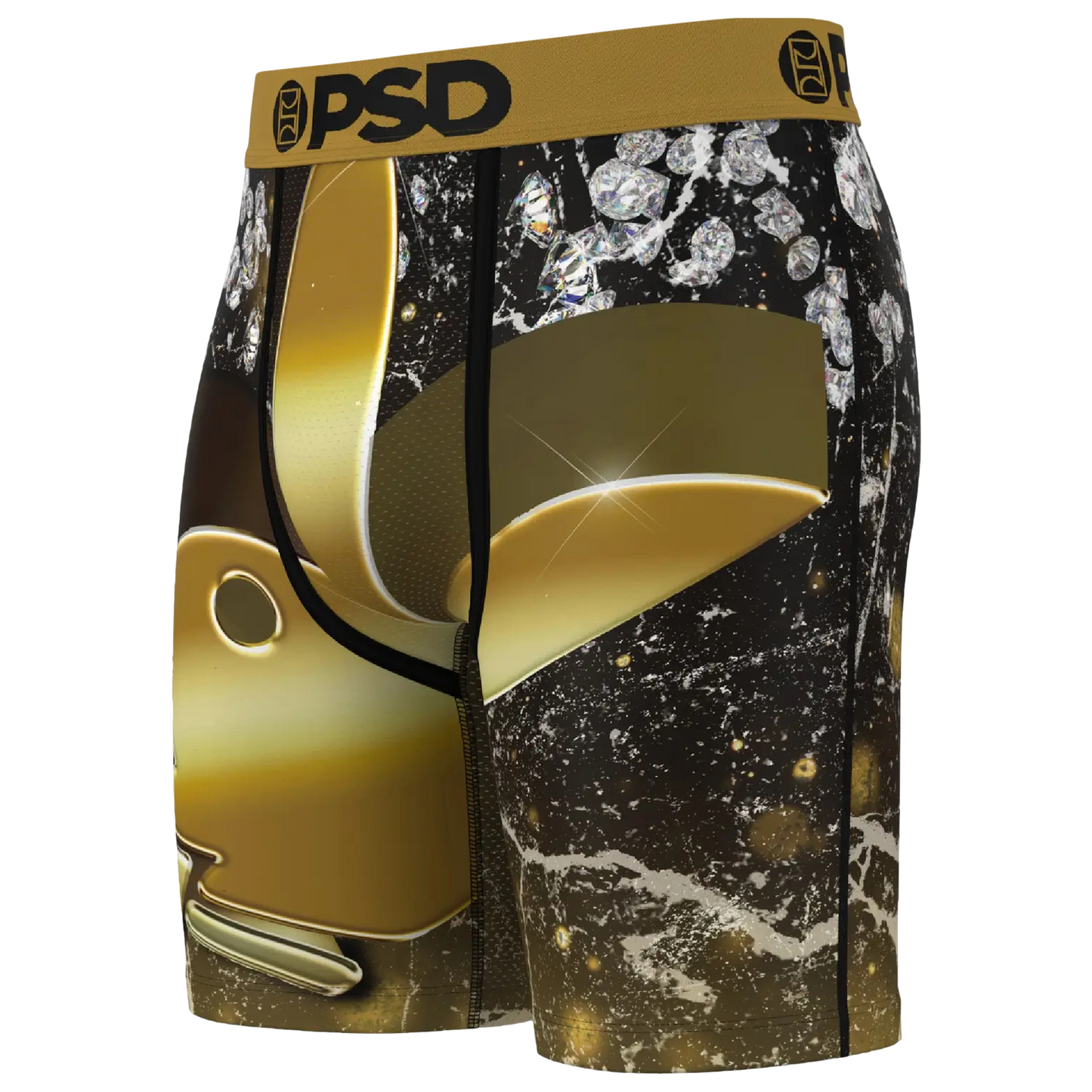PSD Solid Gold Playboy Underwear - Men's - Gold/Black