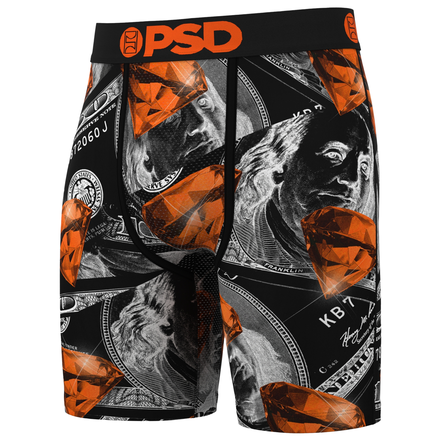 PSD WF 3PK Shattered Backboard Underwear - Men's - Orange/Black