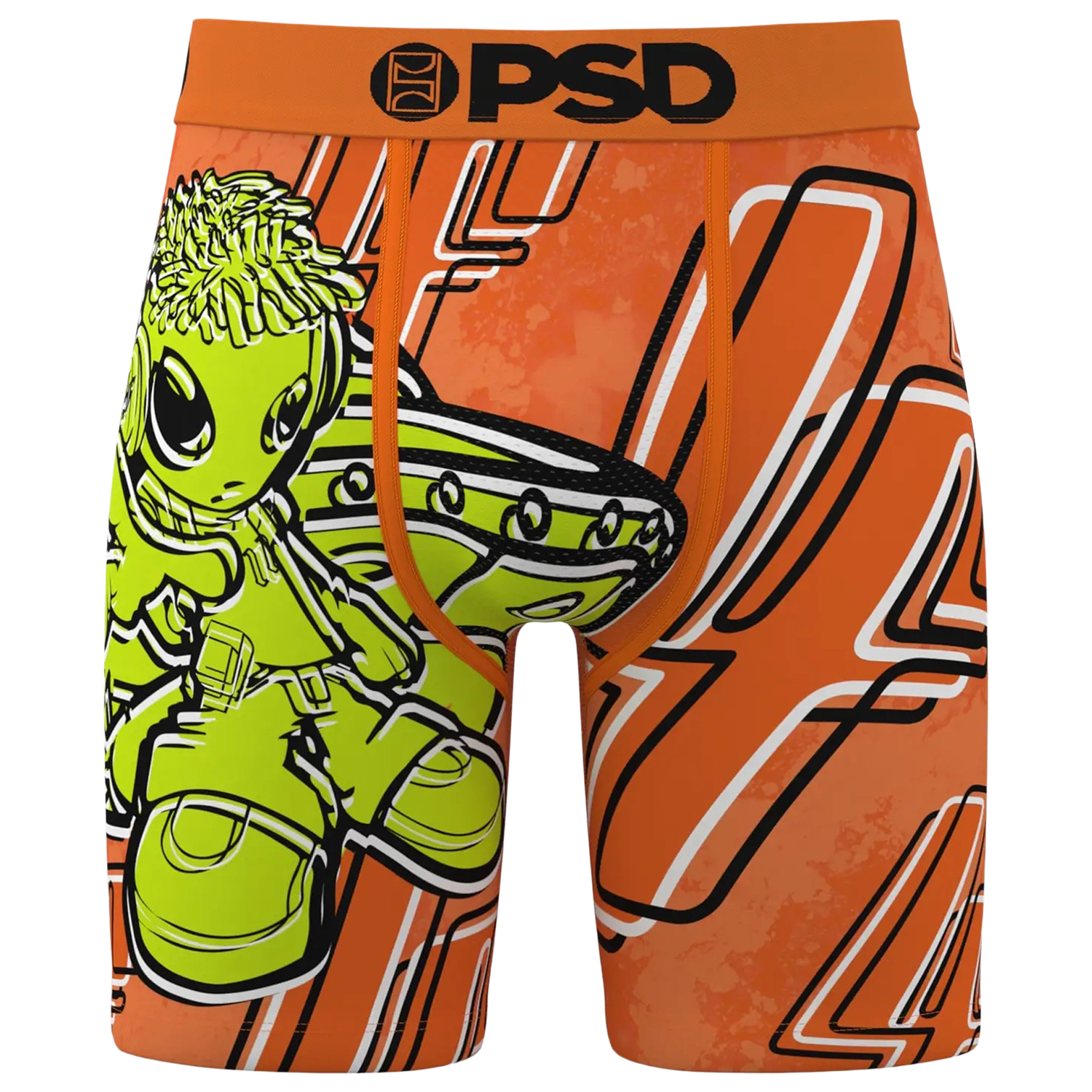 PSD LaFrance Alien Boxer Briefs - Men's - Orange/Green