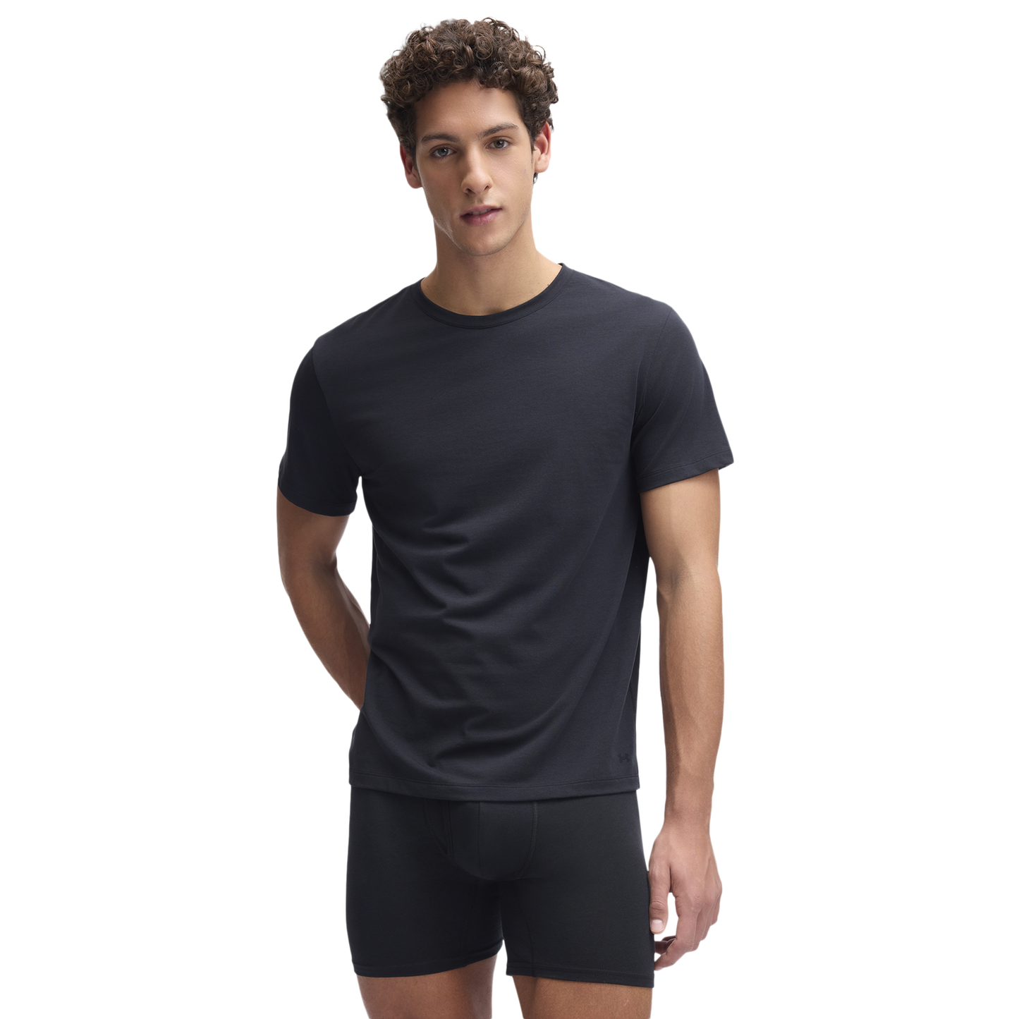 Under Armour Performance Cotton Crew Neck 2PK - Men's - Black/Black/Black