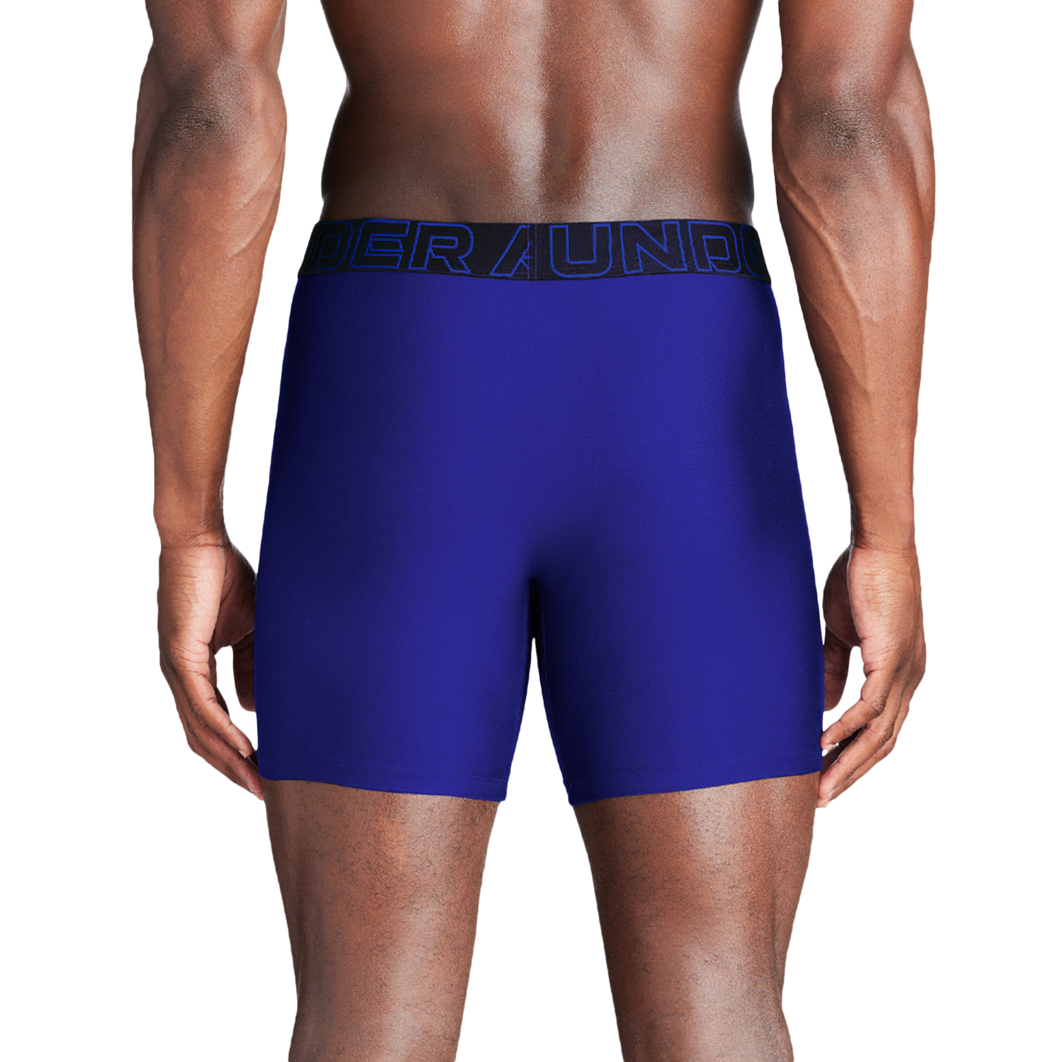 Under Armour Performance Tech Boxer Brief- Solid 6 IN 3PK - Men's - Royal/Steel/Midnight Navy