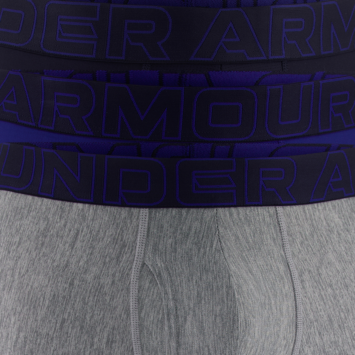 Under Armour Performance Tech Boxer Brief- Solid 6 IN 3PK - Men's - Royal/Steel/Midnight Navy