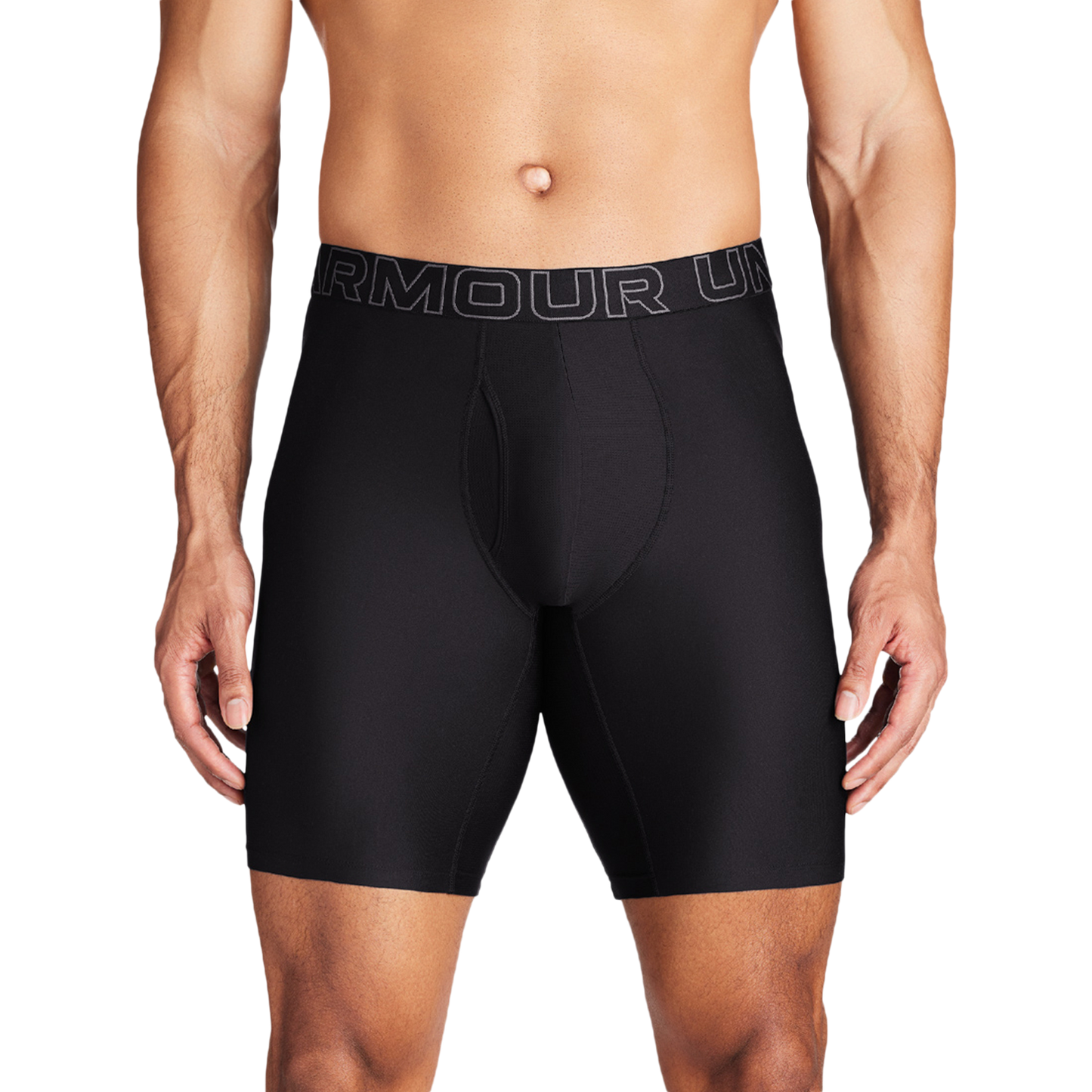 Under Armour Performance Tech Boxer Brief- Solid 9 IN 3PK - Men's - Black/Black/Black