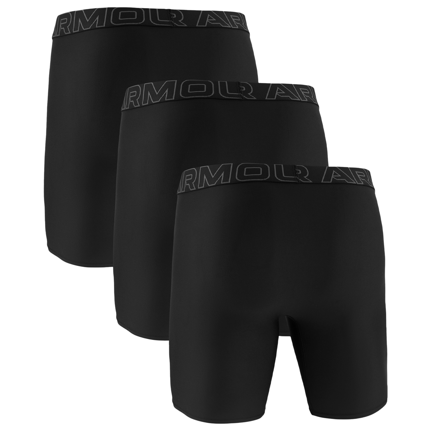 Under Armour Performance Tech Boxer Brief- Solid 9 IN 3PK - Men's - Black/Black/Black