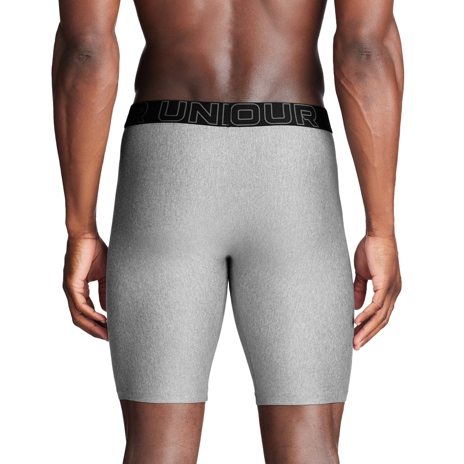 Under Armour Performance Tech Boxer Brief- Solid 9 IN 3PK - Men's - Castlerock/Steel/Black