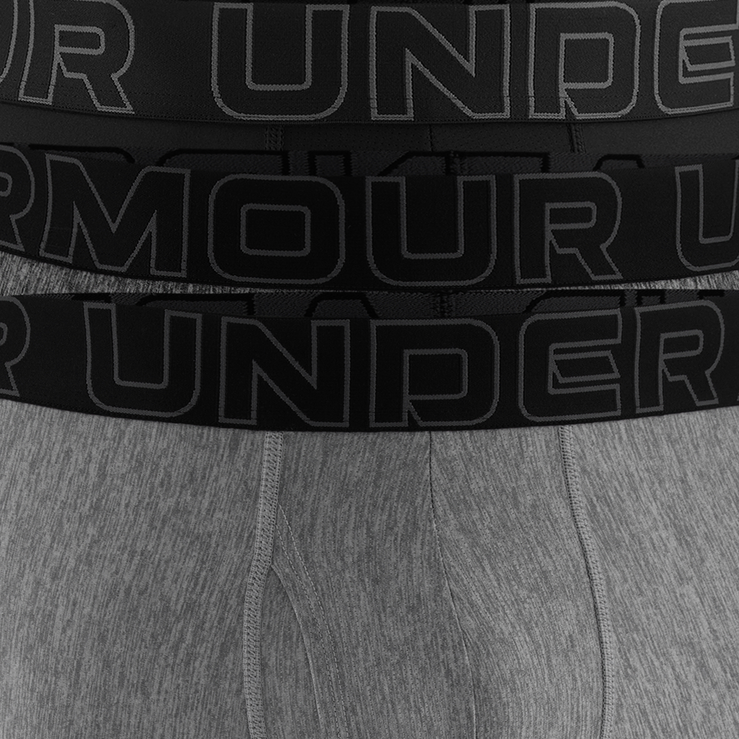 Under Armour Performance Tech Boxer Brief- Solid 9 IN 3PK - Men's - Castlerock/Steel/Black