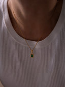 GREEN GEMSTONE CHAIN | 18K Gold