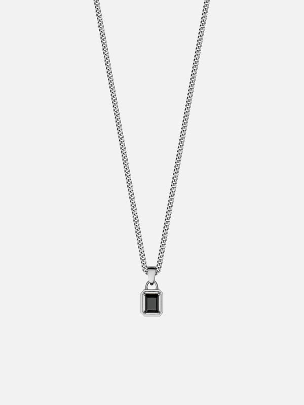 MIDNIGHT GEMSTONE CHAIN | Silver