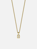 WHITE GEMSTONE CHAIN | 18K Gold