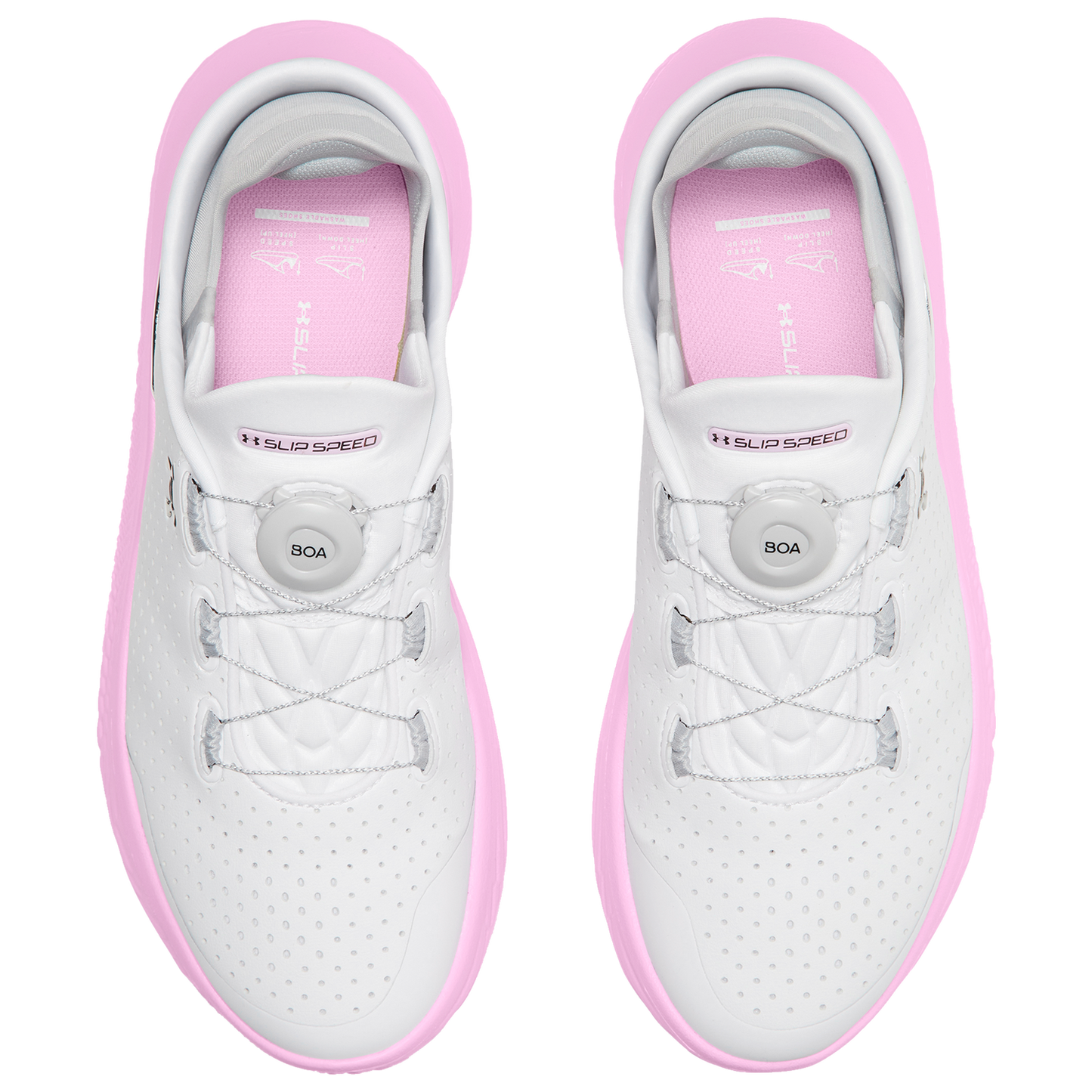 Under Armour Slipspeed Trainer - Men's - White/Stellar Pink/Metallic Silver
