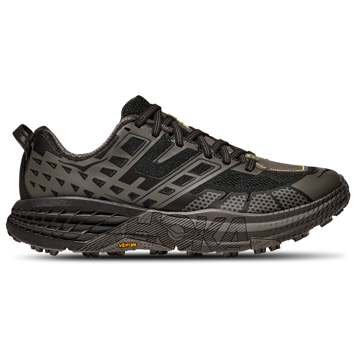 HOKA Speedgoat 2 - Men's - Black/Brown