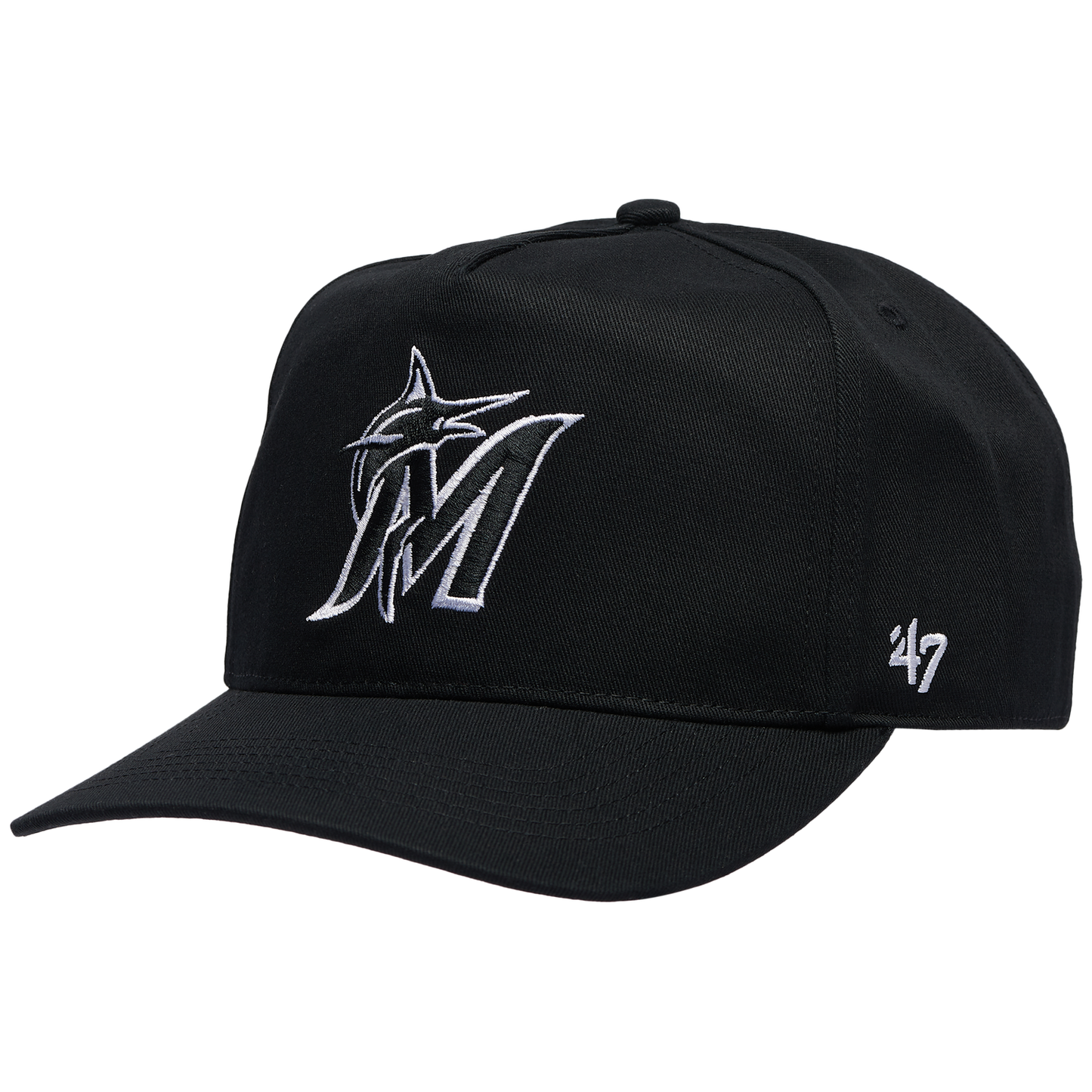 47 Brand Marlins Hitch Cap - Men's - Black/White