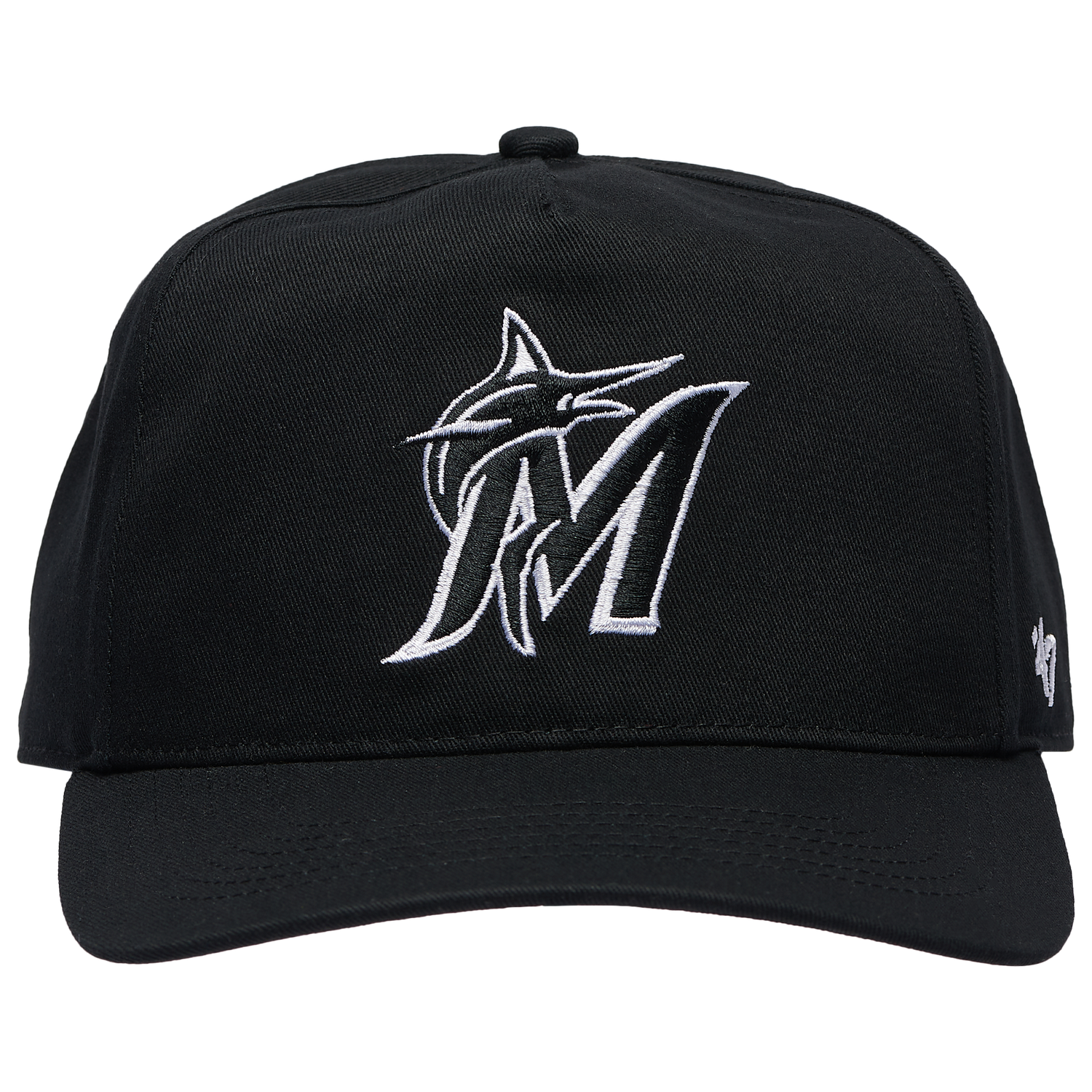 47 Brand Marlins Hitch Cap - Men's - Black/White