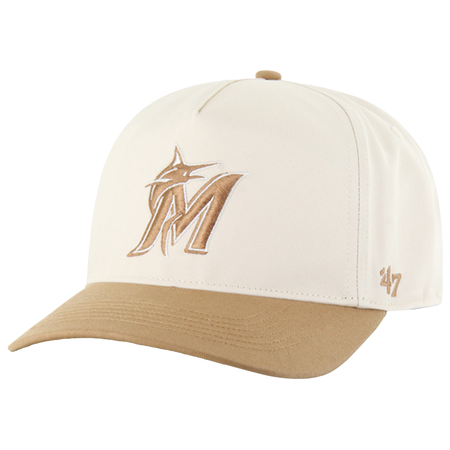 47 Brand Marlins Two Tone Hitch Visor - Men's - Natural/Camel