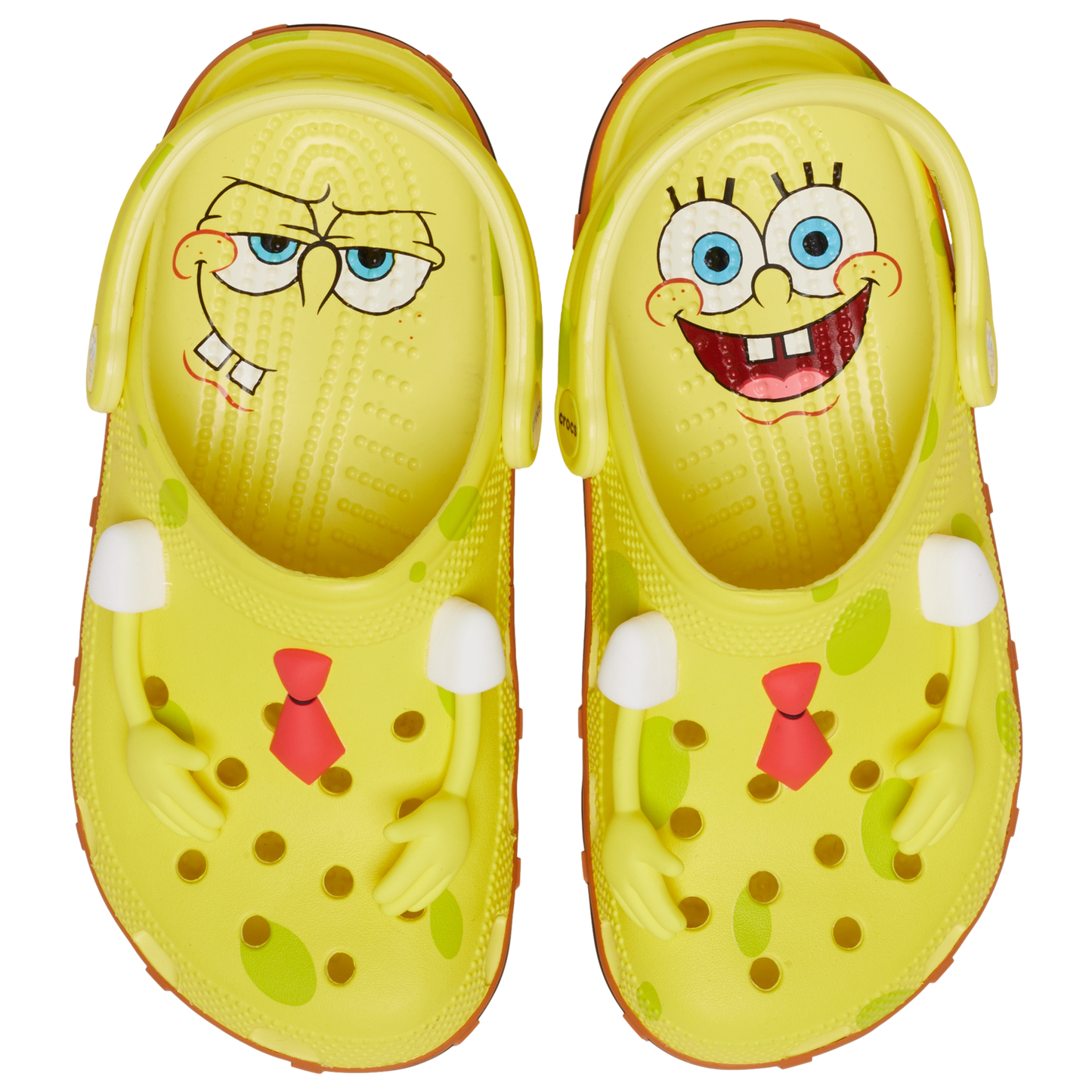 Crocs Spongebob Classic Clogs - Men's - Brown/Yellow/Red