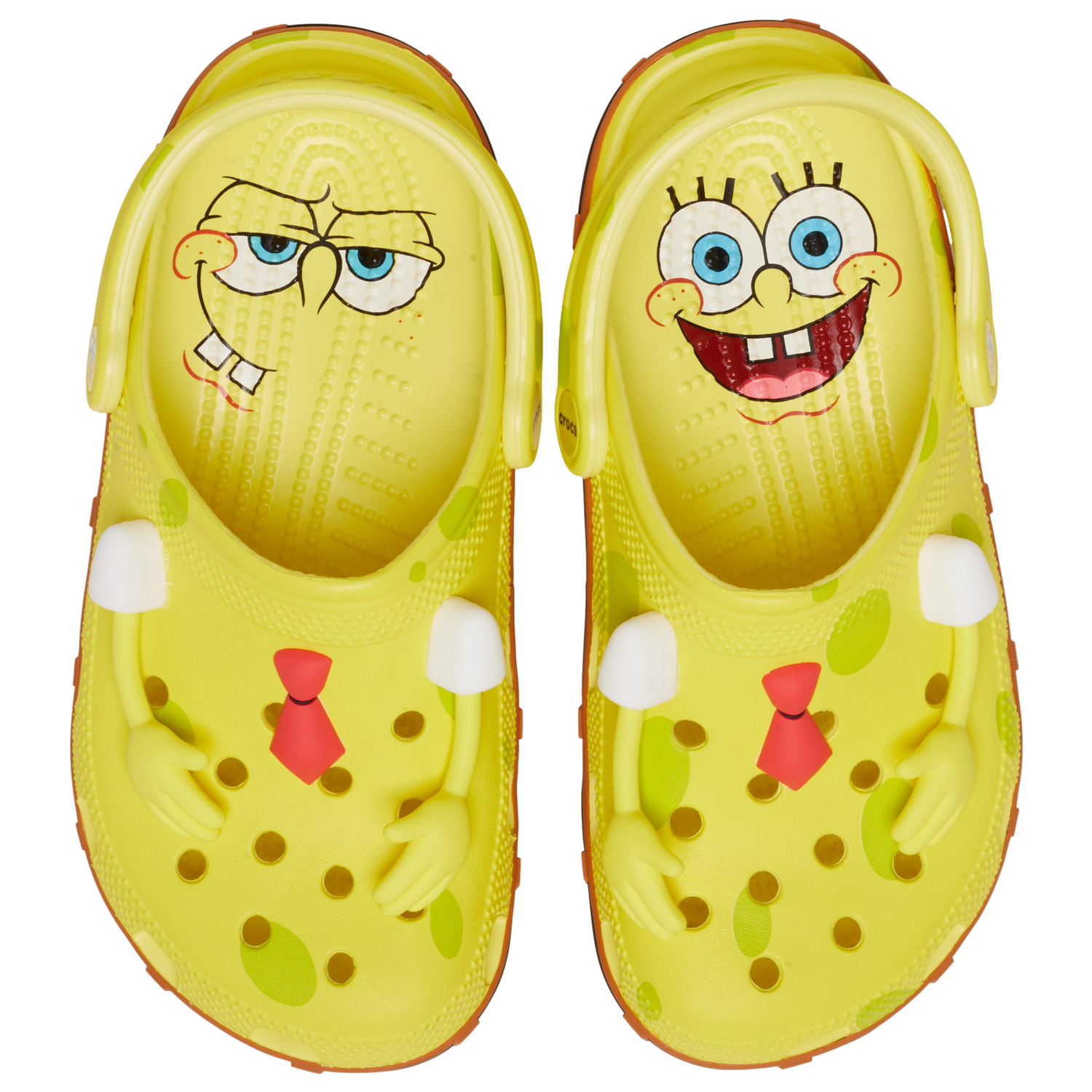 Crocs Spongebob Classic Clogs - Men's - Brown/Yellow/Red