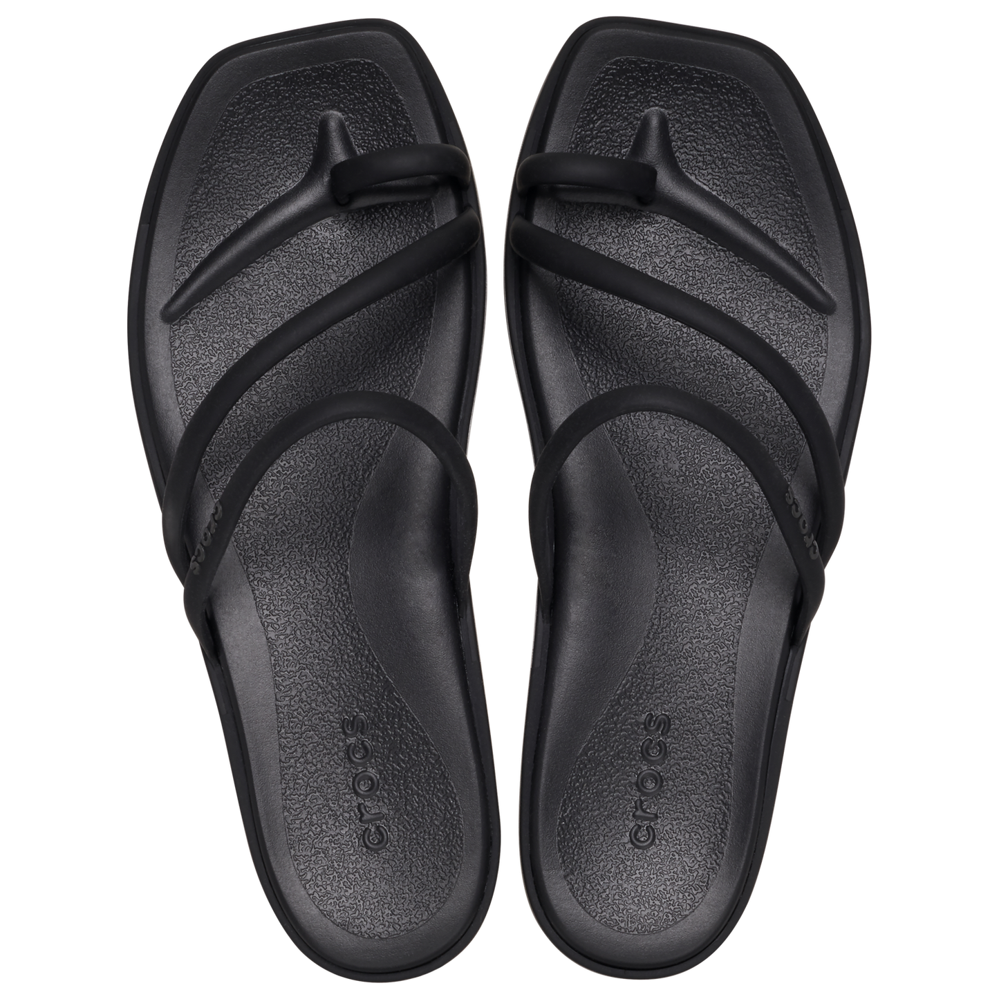 Crocs Miami Toe Loop Sandals - Women's - Black