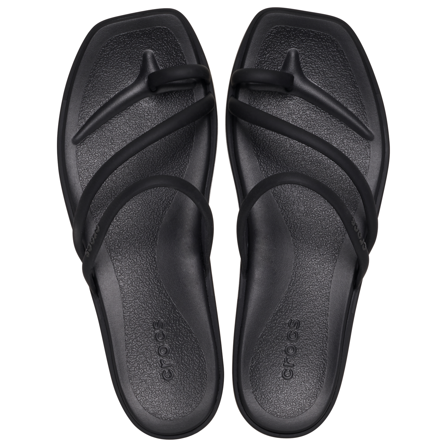 Crocs Miami Toe Loop Sandals - Women's - Black