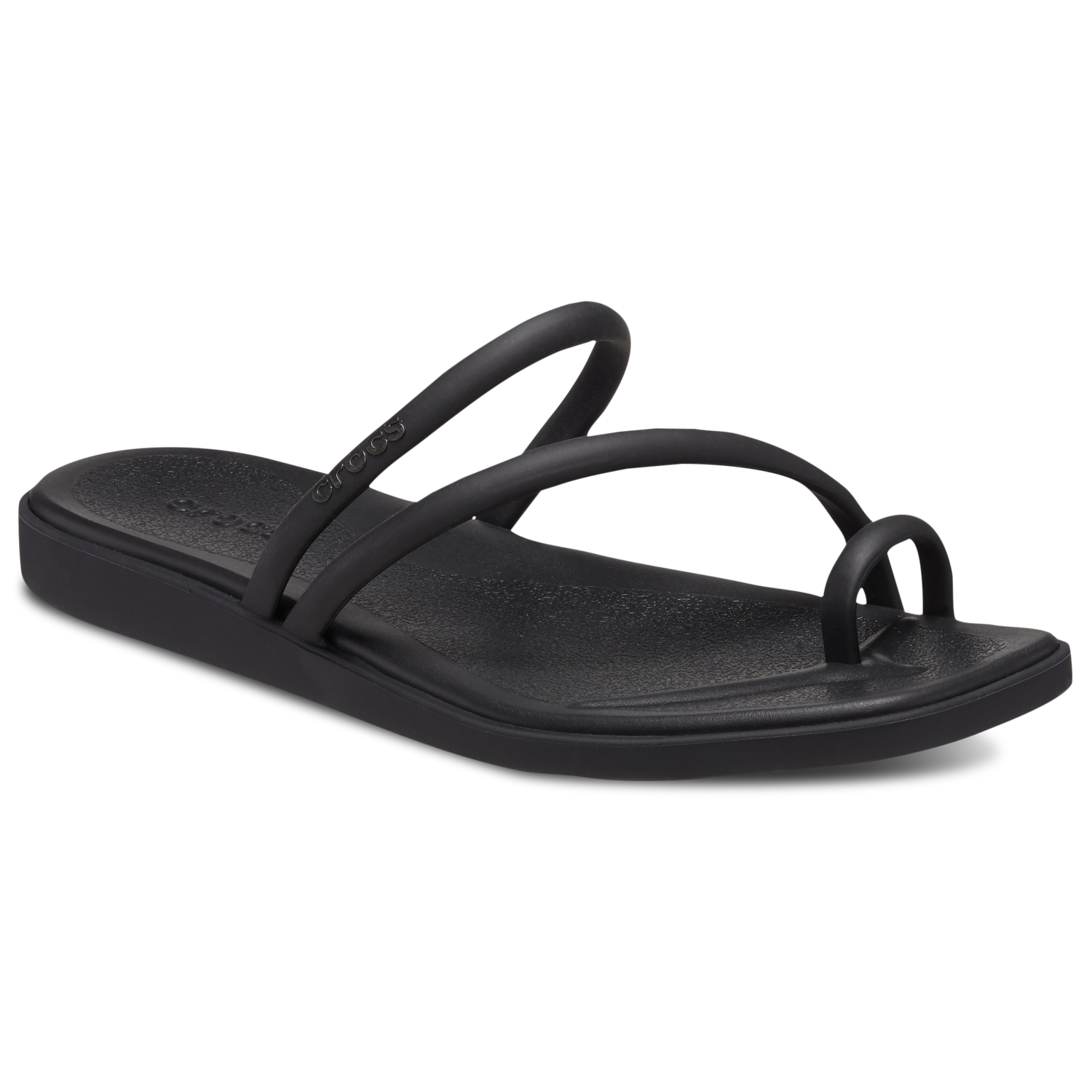 Crocs Miami Toe Loop Sandals - Women's - Black
