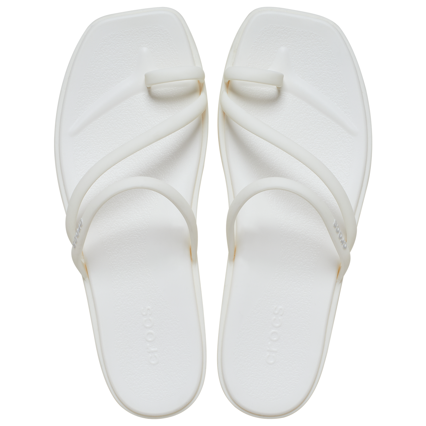Crocs Miami Toe Loop Sandals - Women's - Chalk