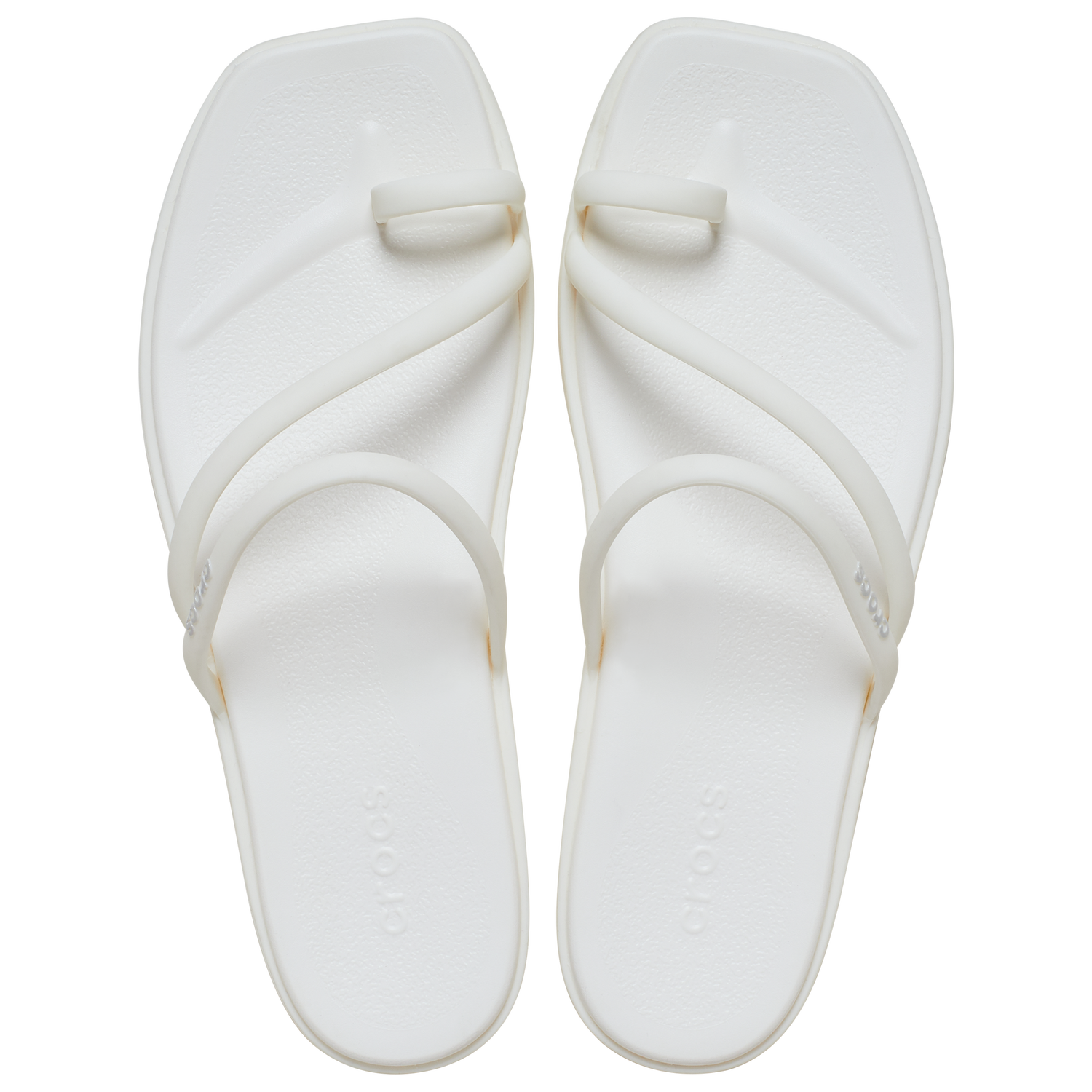 Crocs Miami Toe Loop Sandals - Women's - Chalk