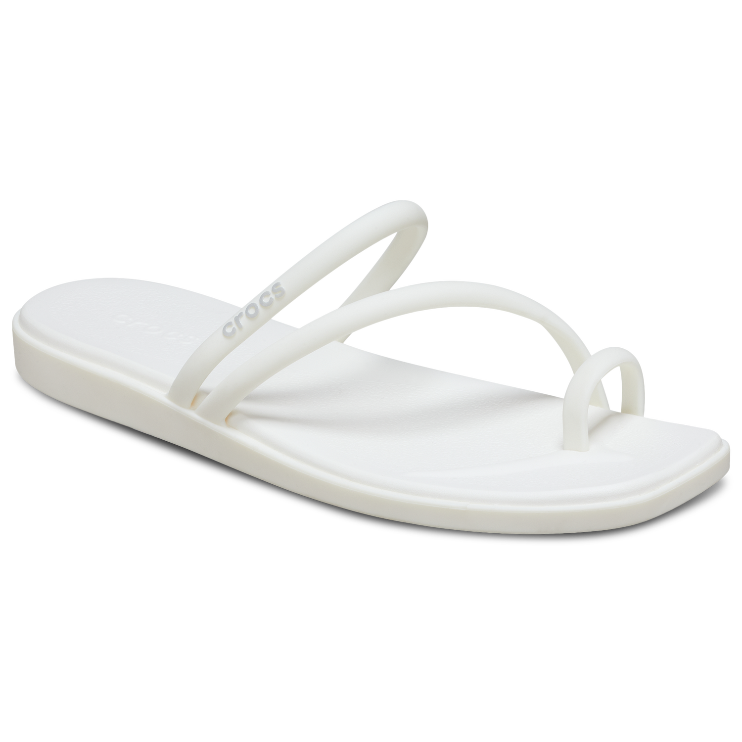 Crocs Miami Toe Loop Sandals - Women's - Chalk