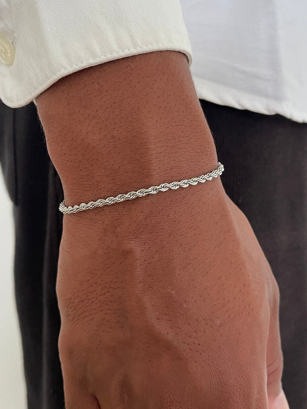 ROPE BRACELET 3MM | Silver