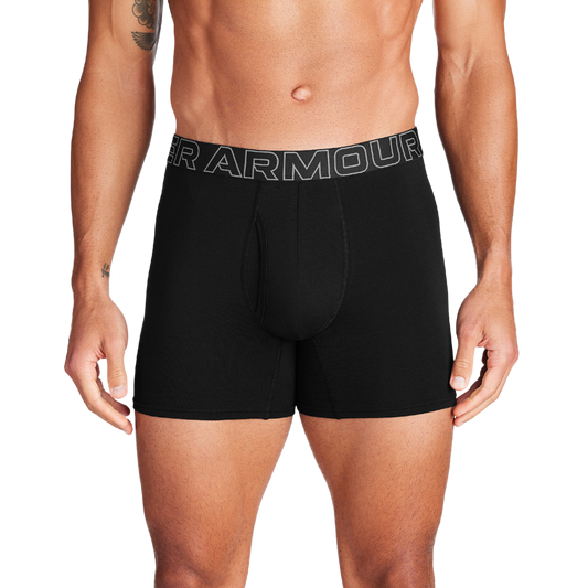 Under Armour Performance Cotton Brief- Solid 6IN 3PK - Men's - Black/Black/Black