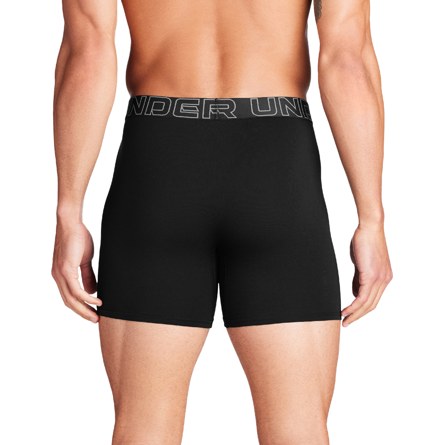 Under Armour Performance Cotton Brief- Solid 6IN 3PK - Men's - Black/Black/Black