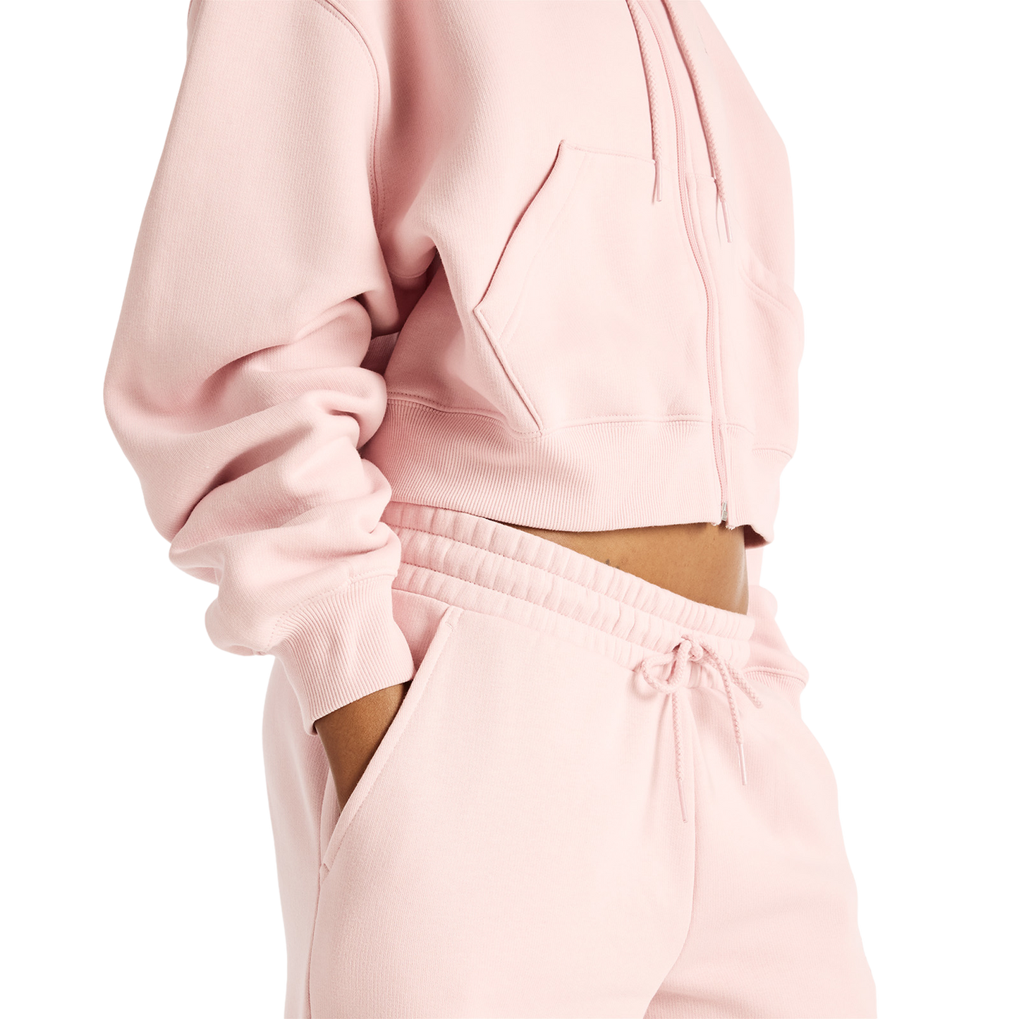 New Balance Trackside Fleece Full-Zip - Women's - Pink Chalk