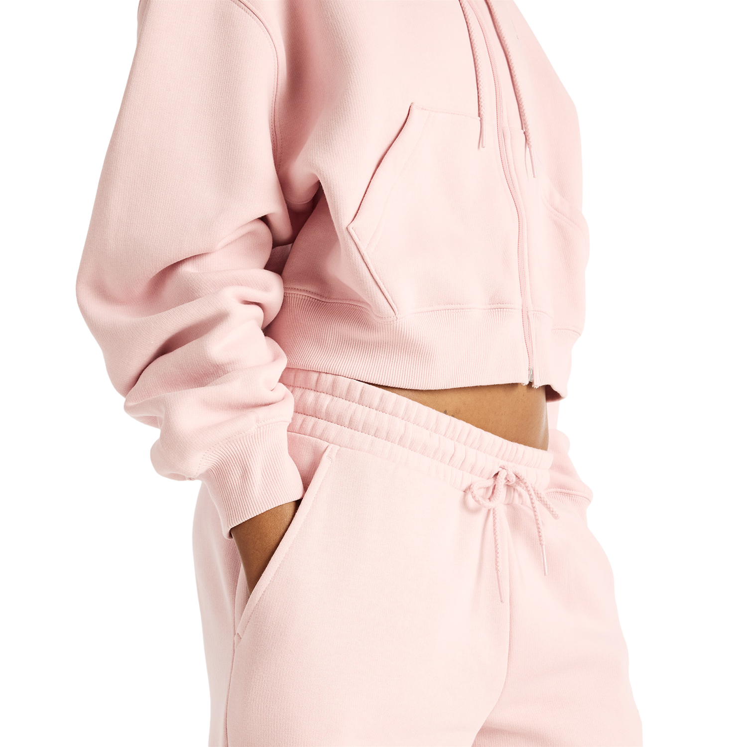 New Balance Trackside Fleece Full-Zip - Women's - Pink Chalk