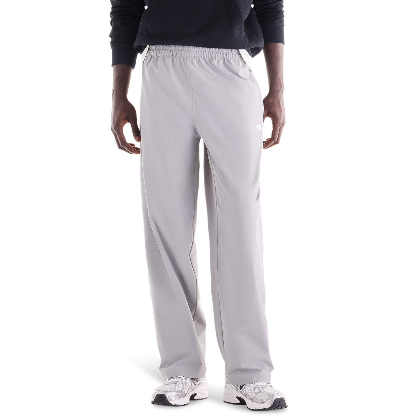 New Balance Stretch Woven Open Hem Pants - Men's - Gray/Gray