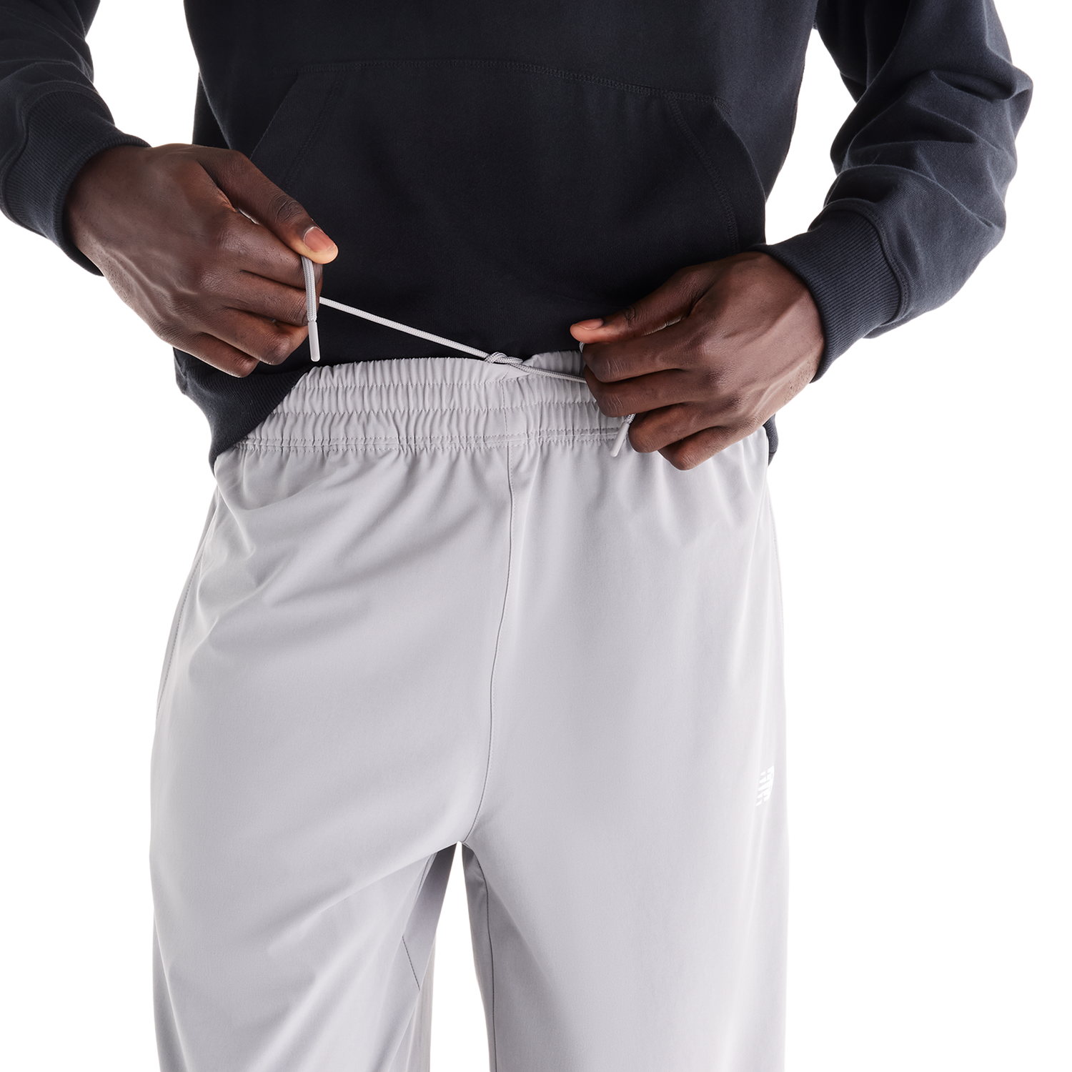 New Balance Stretch Woven Open Hem Pants - Men's - Gray/Gray