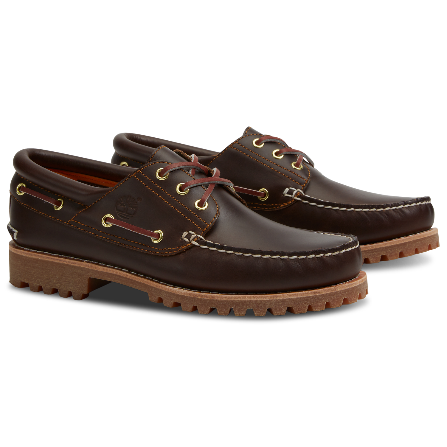 Timberland Authentics 3-Eye Boat Shoe - Men's - Brown