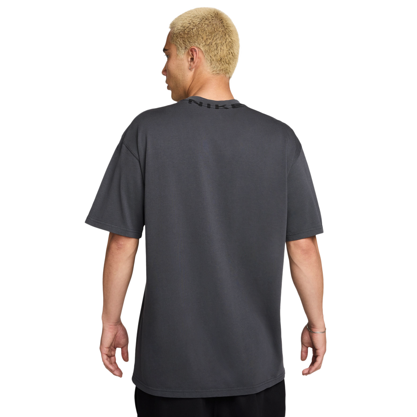 Nike NSW T Shirt OC Collar Print - Men's - Anthracite