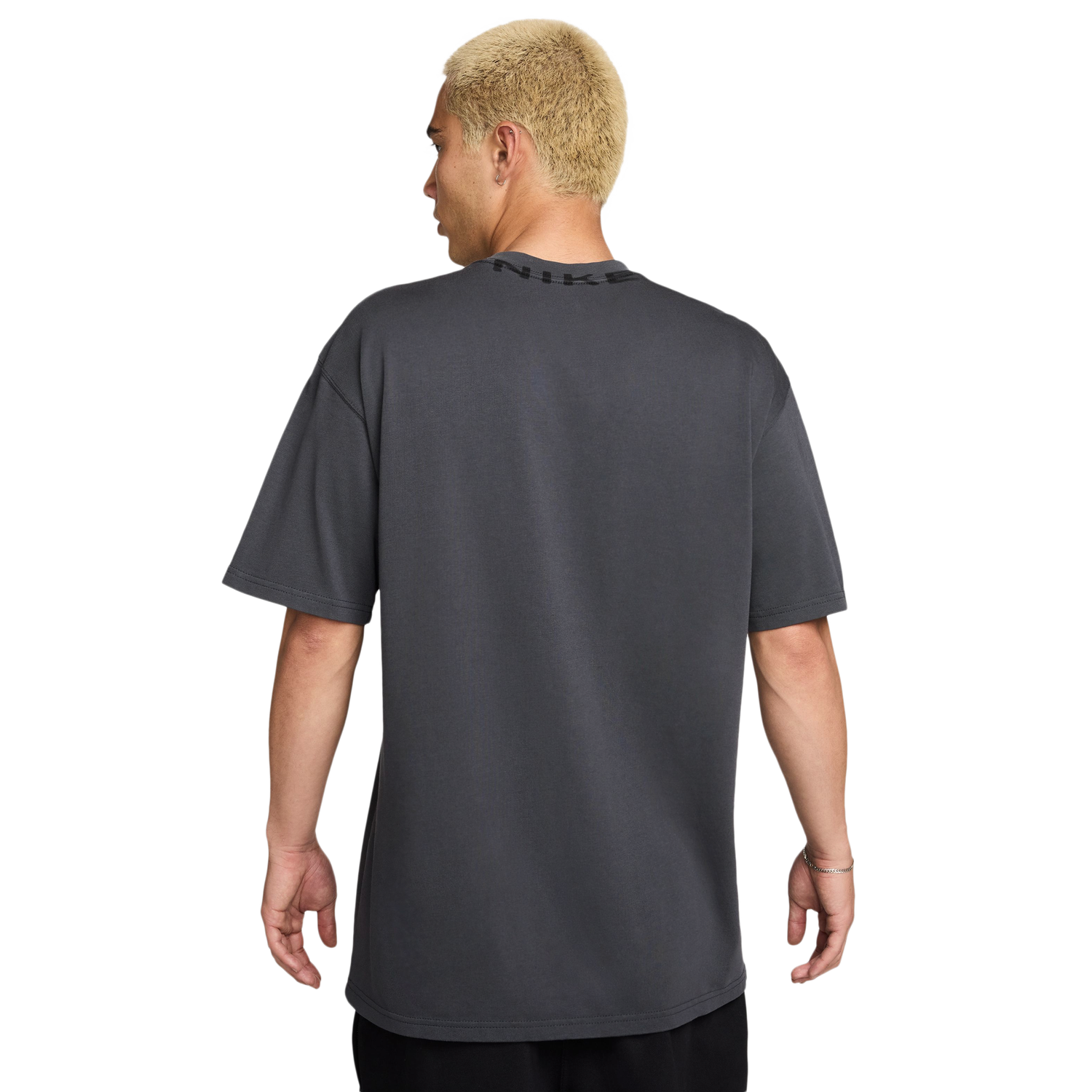 Nike NSW T Shirt OC Collar Print - Men's - Anthracite