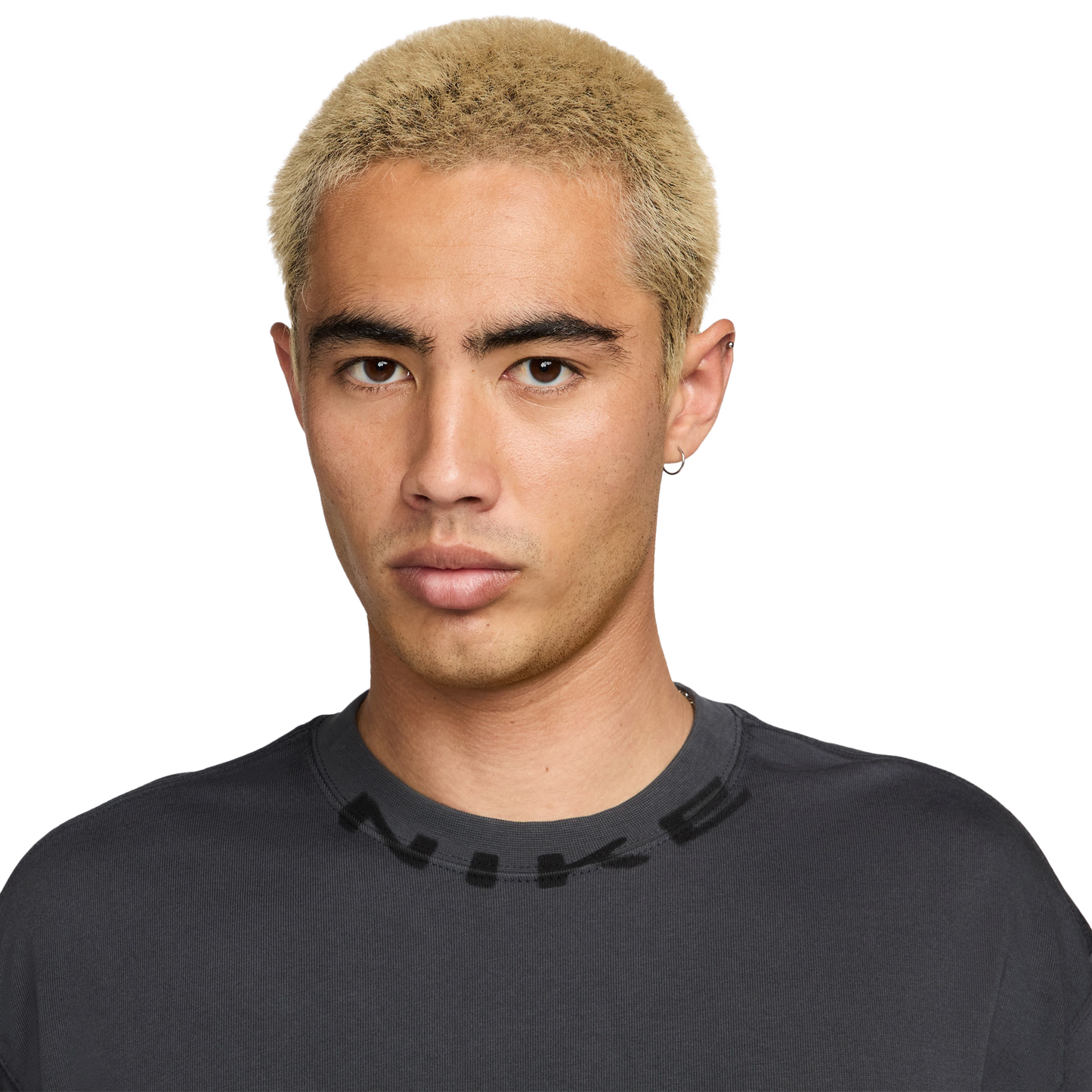 Nike NSW T Shirt OC Collar Print - Men's - Anthracite