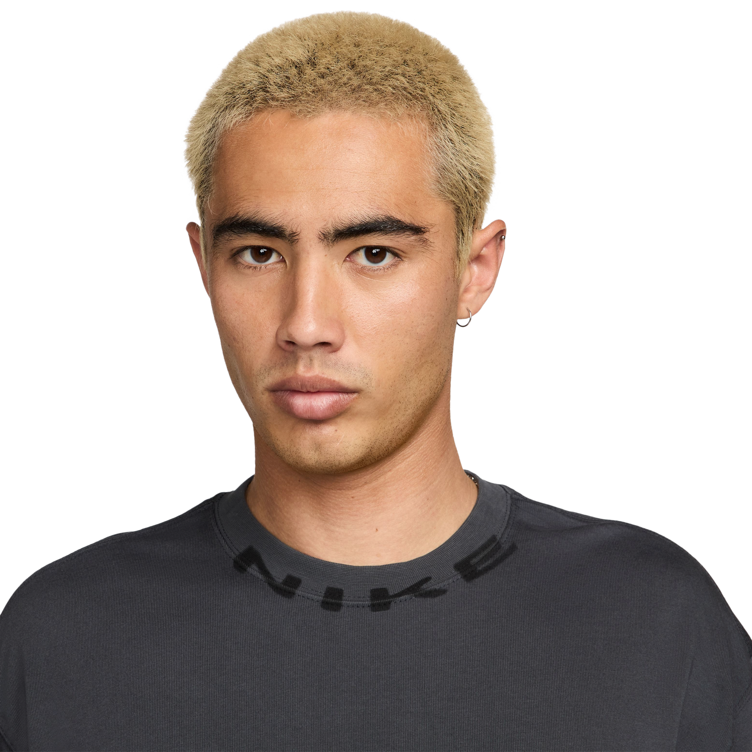 Nike NSW T Shirt OC Collar Print - Men's - Anthracite